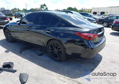 2018 Infiniti Q50 3.0T Luxe z USA, uszkodzony, nr VIN JN1EV7AP5JM361247
